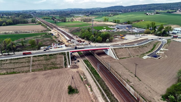 Wiadukt drogowy w Pisarach. Fot. Piotr Hamarnik/PKP PLK