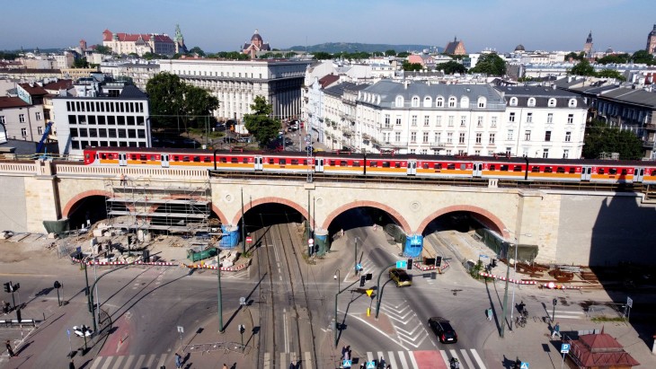 Wiadukt kolejowy nad ul. Grzegórzecką. Fot. Piotr Hamarnik/PKP PLK