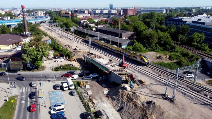 Wiadukt kolejowy nad ul. Powstańców Wielkopolskich. Fot. Piotr Hamarnik/PKP PLK