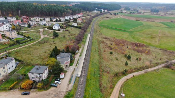 Przystanek Kiełpino Kartuskie na linii kolejowej nr 201. Fot. Szymon Danielek/PKP PLK