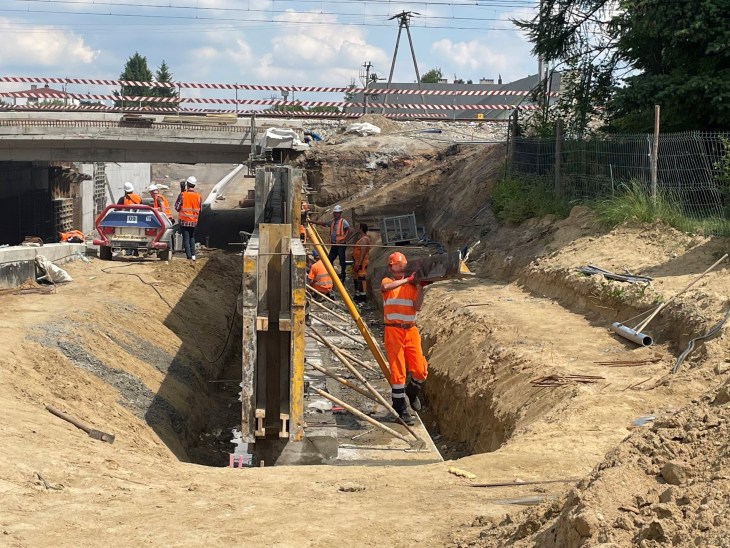 Wiadukt – roboty w Gałkowie. Fot. Dorota Kuźmińska/PKP PLK