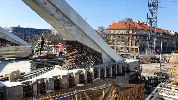 Przęsło nad ul. Zabłocie. Fot. Piotr Hamarnik/PKP PLK