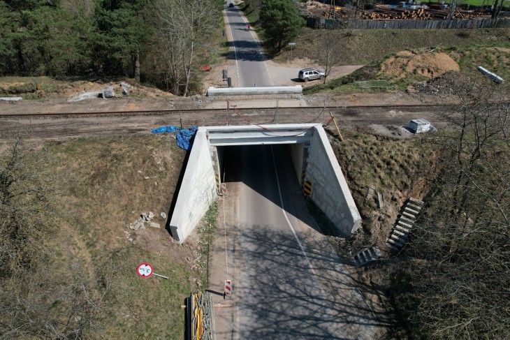 Wiadukt w Woszczelach nad ul. Zieloną. Fot. Szymon Grochowiak/PKP PLK