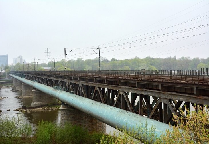 Kolejowy Most Gdański w Warszawie. Fot. PKP PLK