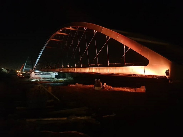 Most heleński – budowa. Fot. UM Nowy Sącz