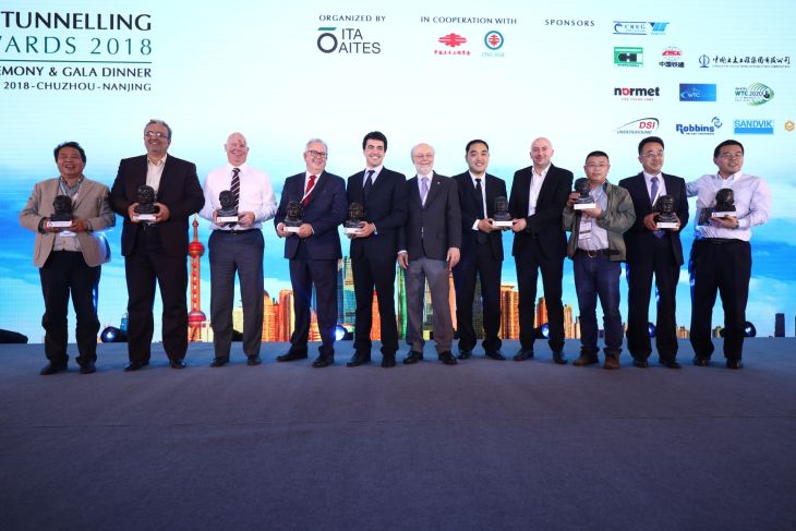 Ceremonia wręczenia nagród 2018. Fot. International Tunnelling Association