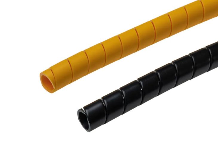 Taśmy spiralne na przewody Euroflex. Fot. euroflex.com.pl