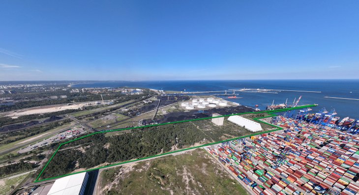 Obszar nieruchomości. Źródło: Port Gdańsk