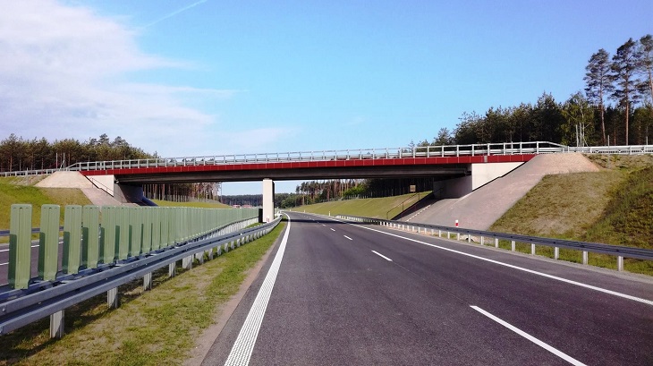 W ramach budowy północnego odcinka obwodnicy Kępna powstał wiadukt drogowy. Fot. GDDKiA/Facebook