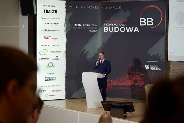 Paweł Kośmider, przewodniczący konferencji Bezwykopowa Budowa 2024. Fot. Quality Studio
