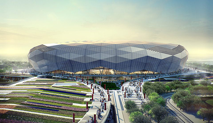 Wizualizacja Educational City Stadium. fot. Najwyższy Komitet ds. Dostaw i Dziedzictwa / qatar2022.qa