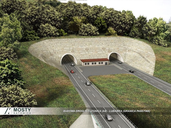 Tunel w ciągu S3: Źródło: www.mostykatowice.pl