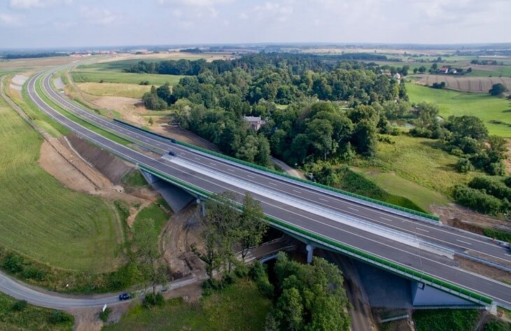 Budowa drogi ekspresowej S7 Ostróda Południe–Rychnowo. Fot. strabag.pl