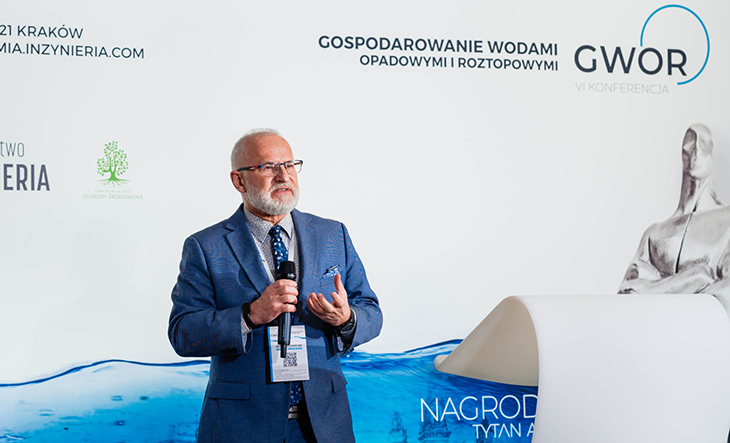 Witold Sumisławski podczas Konferencji Gospodarowania Wodami i Ochrony Przeciwpowodziowej. Fot. Quality Studio