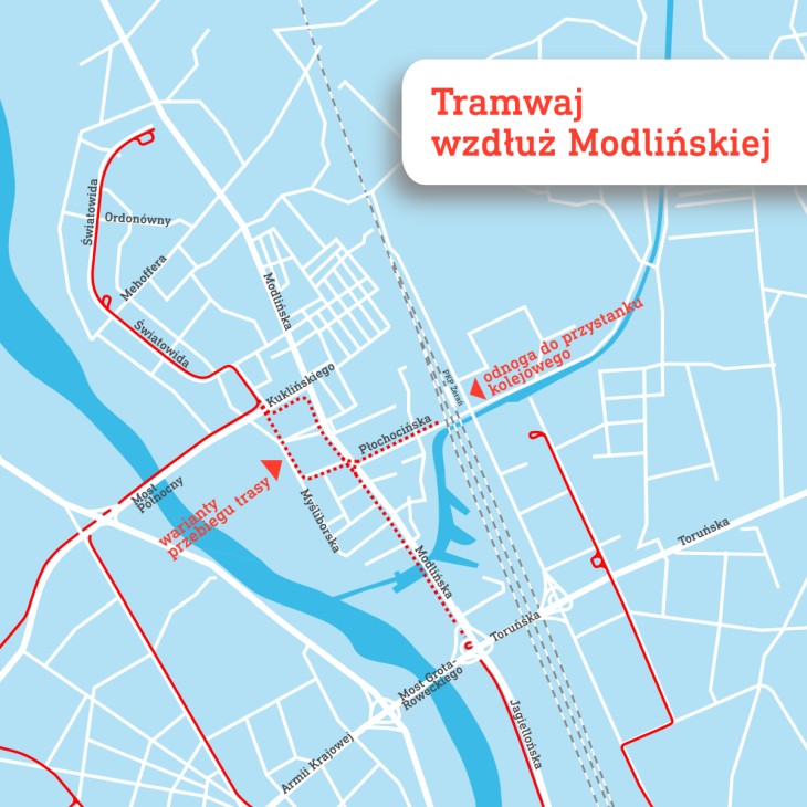 Mapa. Źródło: Tramwaje Warszawskie