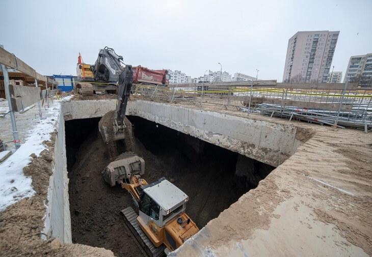 Budowa tunelu pod Ursynowem (Południowa Obwodnica Warszawy). Fot. GDDKiA