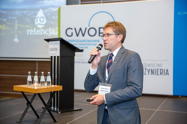 Jacek Zalewski, Dyrektor w RetencjaPL, podczas Konferencji GWOR. Fot. Quality Studio
