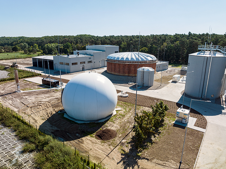 FOT. 8 | Zbiornik biogazu w Zakładzie Odzysku Surowców. Fot. PWiK w Jarocinie 