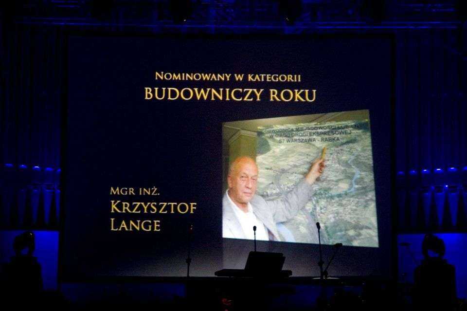 Nominowany w kategorii Budowniczy Roku: mgr inż. Krzysztof Lange; fot. inzynieria.com