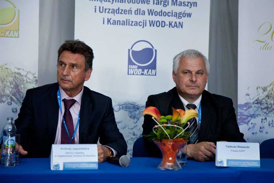 Od lewej: Główny Inspektor w Inspektoracie Ochrony Środowiska Andrzej Jagusiewicz, Prezes IGWP Tadeusz Rzepecki. Fot. Quality Studio dla www.inzynieria.com