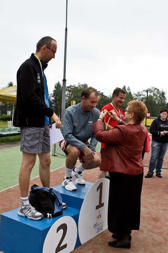Spartakiada 2012 - zawody w tenisie mężczyzn / fot. z archiwum Katowickich Wodociągów S.A.
