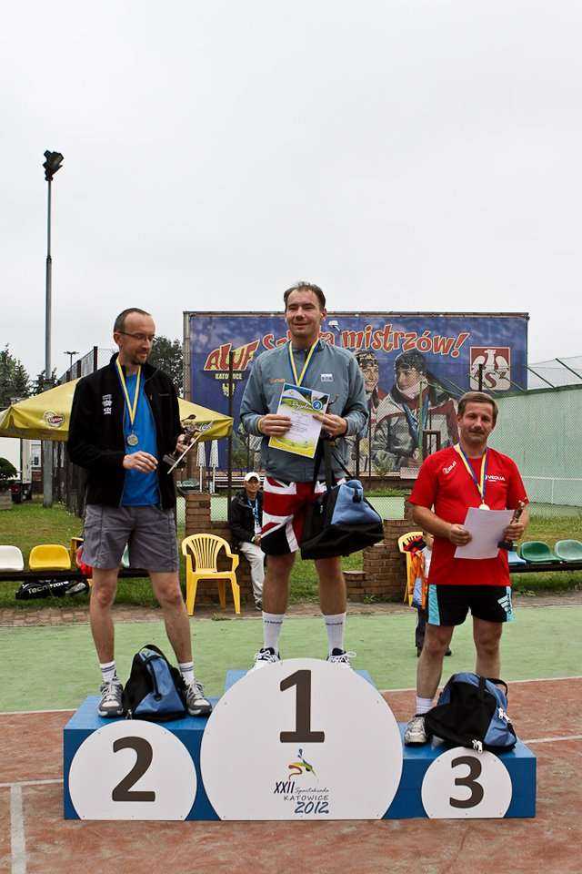 Spartakiada 2012 - zawody w tenisie mężczyzn / fot. z archiwum Katowickich Wodociągów S.A.