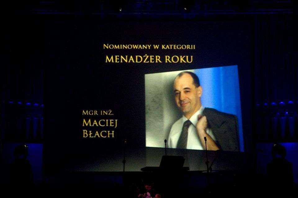 Nominowany w kategorii Menadżer Roku: Maciej Błach; fot. inzynieria.com