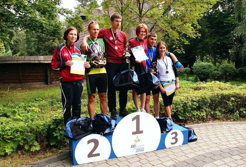Spartakiada 2012 - wyścig rowerowy - zwycięzcy / fot. z archiwum Katowickich Wodociągów S.A.