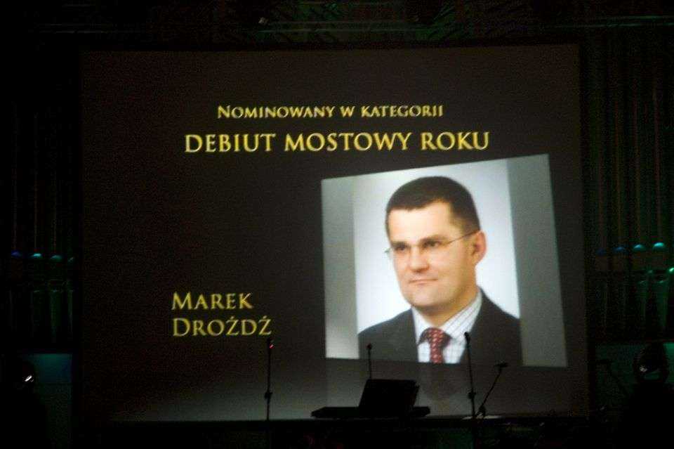 Nominowany w kategorii Debiut Mostowy Roku: Marek Drożdż; fot. inzynieria.com