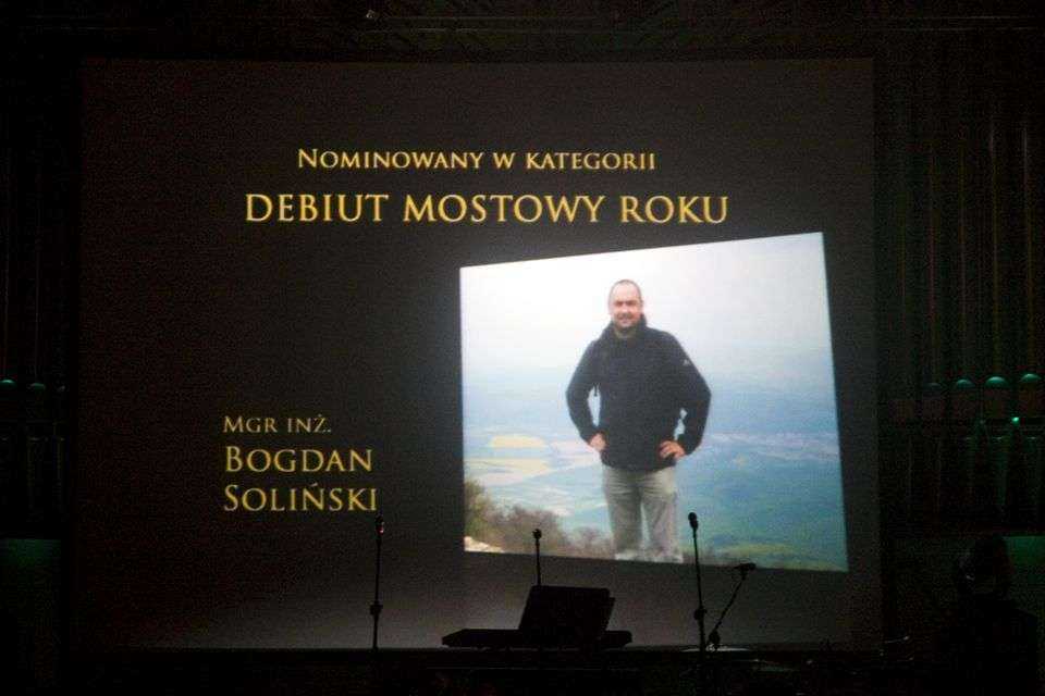 Nominowany w kategorii Debiut Mostowy Roku: Bogdan Soliński; fot. inzynieria.com