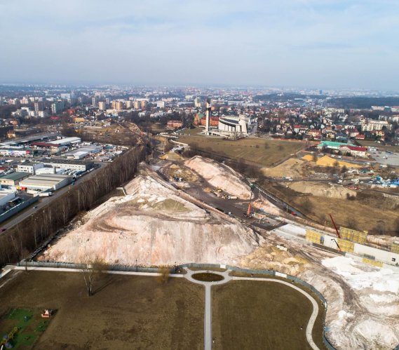 Tak wygląda plac budowy Trasy Łagiewnickiej w Krakowie [zdjęcia]