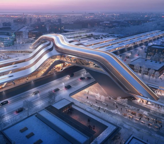Rail Baltica: futurystyczny terminal multimodalny w Estonii