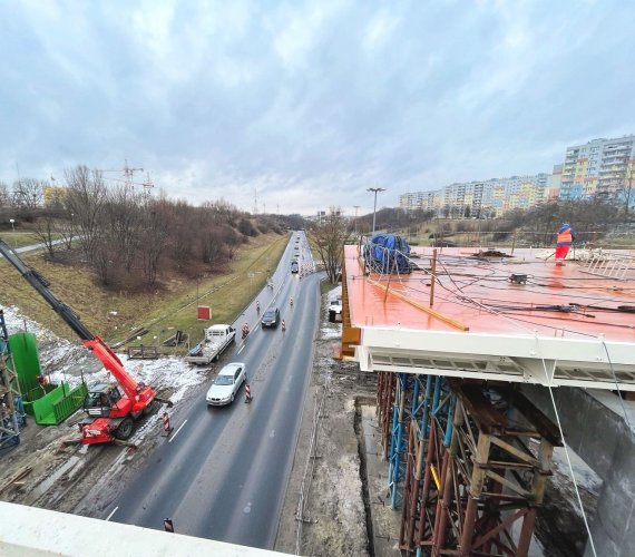 Kluczowy moment na budowie wiaduktu w Bydgoszczy