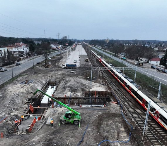 Modernizacja linii Warszawa–Otwock na zdjęciach