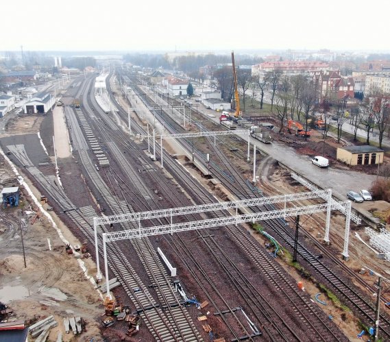 Rail Baltica – przebudowa stacji w Ełku. Zdjęcia