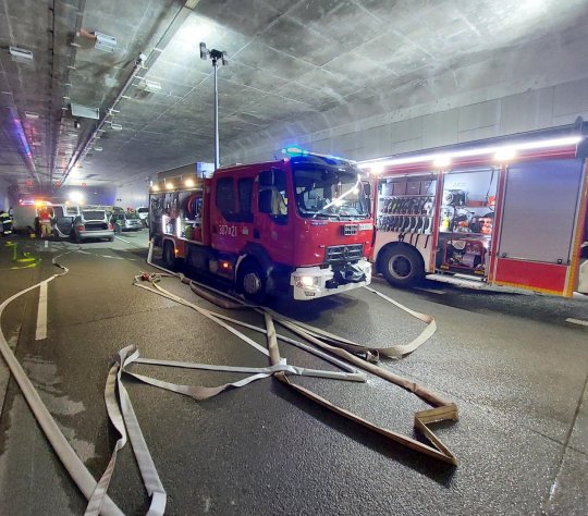 Obwodnica Krakowa. Ćwiczenia służb w tunelu. Otwarcie wkrótce