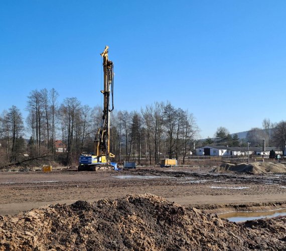 Plac budowy S74 Mniów–Kielce w obiektywie