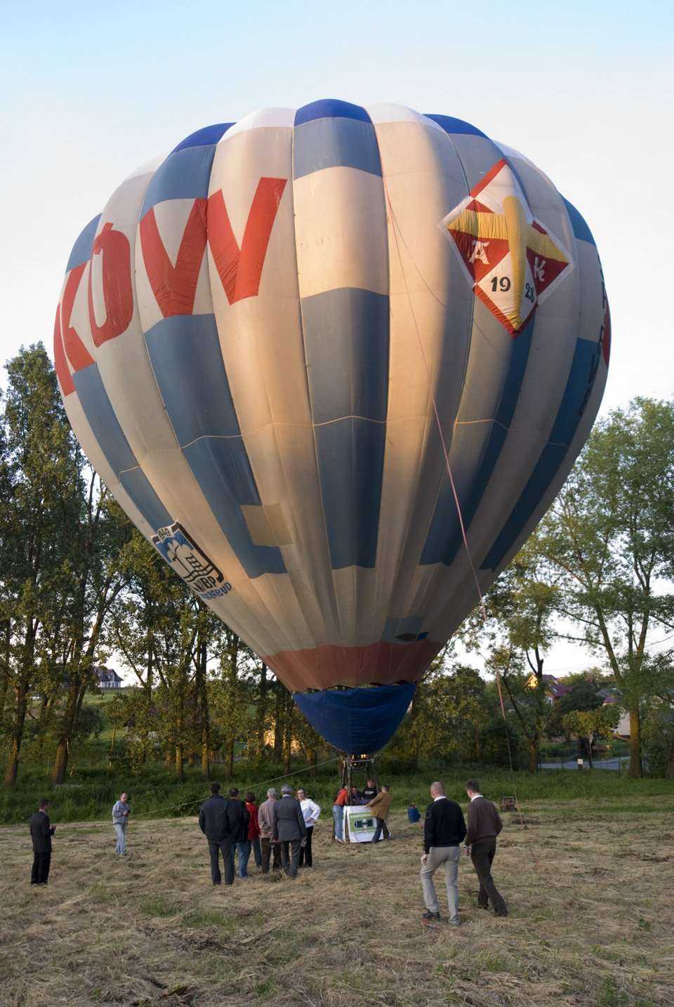 Atrakcja wieczornej biesiady - lot balonem na uwięzi sponsorowany przez firmę HERRENKNECHT AG