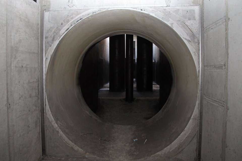 Plac budowy po zakończeniu drążenia tunelu pod Wisłą maszyną TBM.  fot. www.inzynieria.com