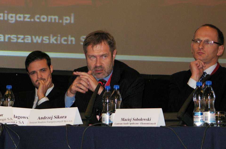 Od lewej: Piotr Szlagowski - PGNiG SA, Andrzej Sikora - Insytut Studiów Energetycznych, Maciej Sobolewski - Centrum Analiz Społeczno-Ekonomicznych / fot. www.inzynieria.com