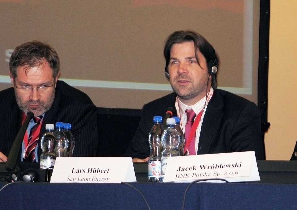 Od lewej: Andrzej Paweł Sikora - Instytut Studiów Energetycznych oraz Lars Hübert - San Leon Energy / fot. www.inzynieria.com