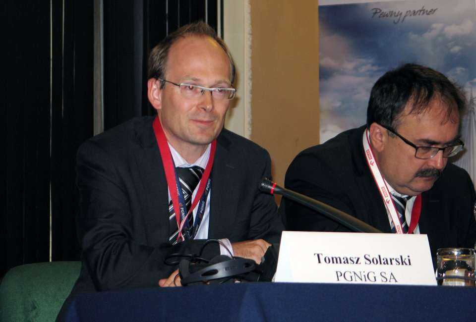 Od lewej: Tomasz Solarski - PGNiG SA oraz Jerzy Nawrocki - Państwowy Instytut Geologiczny - Państwowy Instytut Badawczy / fot. www.inzynieria.com