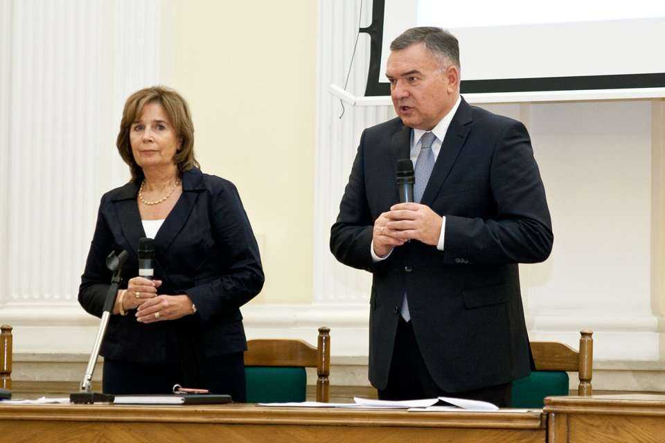 prof. dr inż. Anna Siemińska-Lewandowska i Jerzy Lejk - prezes zarządu Metro Warszawskie sp. z o.o. / fot. www.inzynieria.com
