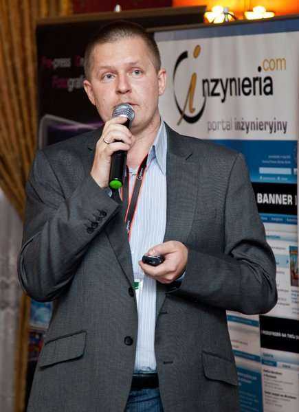 Marcin Dulski z firmy Z.I. GEOREM sp. z o.o. wygłosił referat pt. Wzmocnienie podłoża gruntowego w technologii 