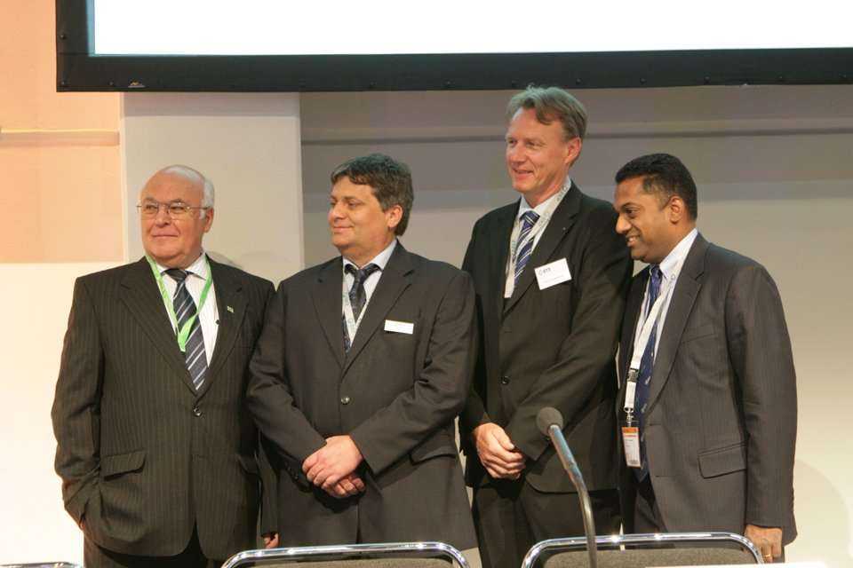 Martin Herrenknecht, Ralf Odenwald, Jens Holterhoff, Samuel Ariaratnam, fot. www.inzynieria.com