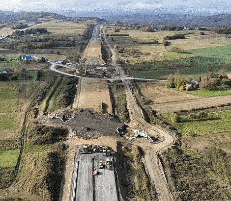 Droga ekspresowa S19. Przelot nad budową 10 km