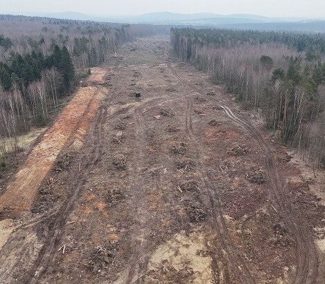 Droga ekspresowa S74. Plac budowy po trzech miesiącach prac