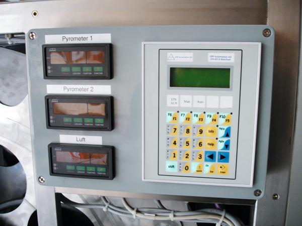 Fot. 3. Panel kontroli pirometrów