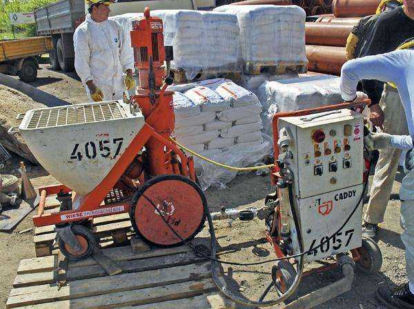 Fig. 5. Grouting machine
