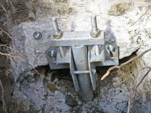 Fot. 5. Kompletny pal stabilizujący budynek